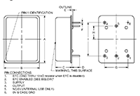 TCXO 50 Megahertz (MHz) Maximum Nominal Frequency Temperature-Compensated Crystal Oscillator (T-1247) - 2