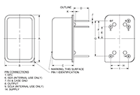 TCXO 100 Megahertz (MHz) Maximum Nominal Frequency Temperature-Compensated Crystal Oscillator (T-1254) - 2