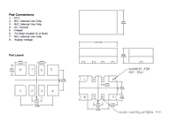 TCXO 10 to 52 Megahertz (MHz) Frequency Temperature-Compensated Crystal Oscillator (T52) - Pad Layout