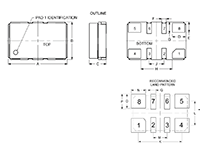 TCXO 52 Megahertz (MHz) Maximum Nominal Frequency Temperature-Compensated Crystal Oscillator (t-58) - 2